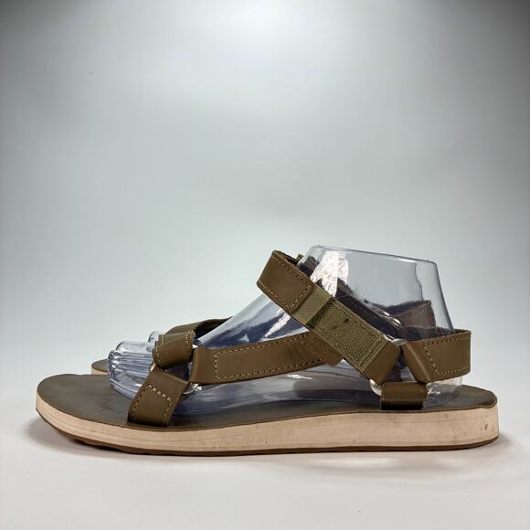 Teva Original Universal Brown Strappy Leather Sandals 1116637 Women's Size 10 - Picture 4 of 9